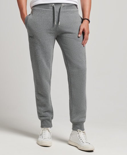 Superdry Men's Vintage Logo Jogginghose aus Bio-Baumwolle mit Stickerei Grau - Größe: Xxl von Superdry