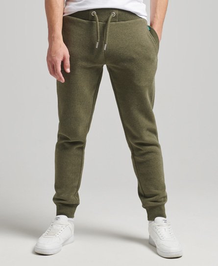 Superdry Men's Vintage Logo Jogginghose aus Bio-Baumwolle mit Stickerei Grün - Größe: S von Superdry