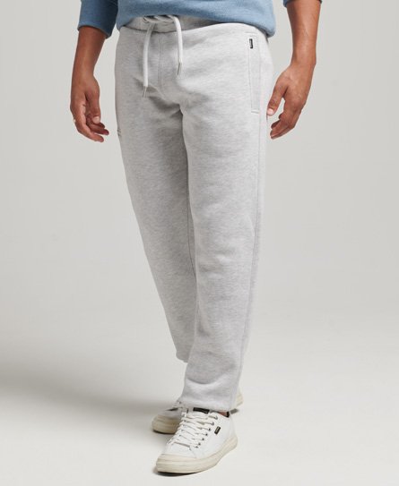 Superdry Men's Vintage Logo Jogginghose aus Bio-Baumwolle mit Stickerei Hellgrau - Größe: XL von Superdry