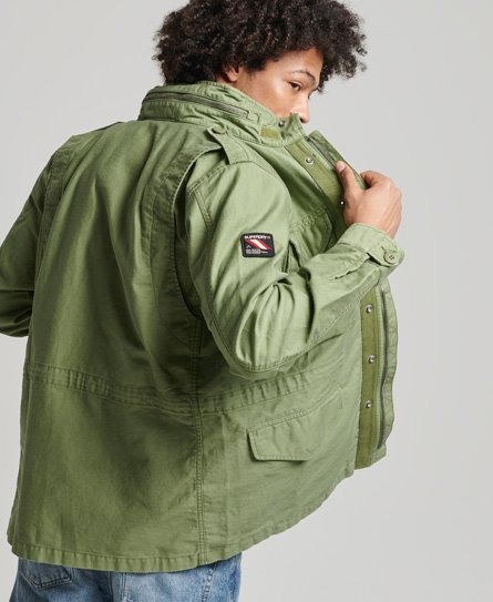 Superdry Men's Vintage M65 Military Jacke Grün - Größe: S von Superdry