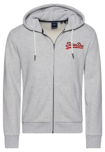 Superdry Men's ZIPHOODIE Vintage Seasonal M2011852A (as3, Alpha, x_l, Regular, Regular, 5WB/Glacier Grey Marl) von Superdry