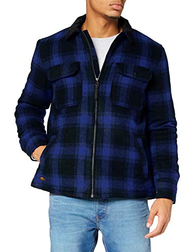 Superdry Mens A1-Casual Jacket, Navy Ombre Check, M von Superdry