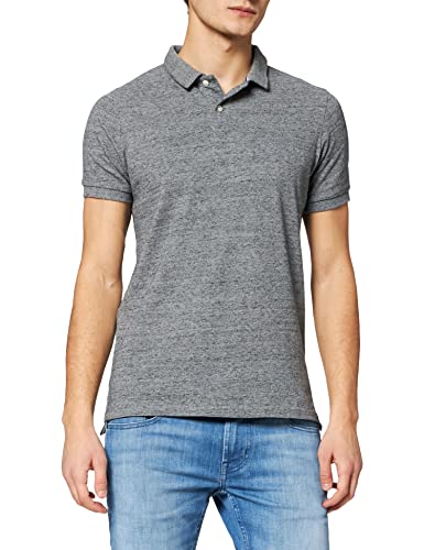 Superdry Mens Classic Pique S/S Polo Shirt, Grau, XXL von Superdry