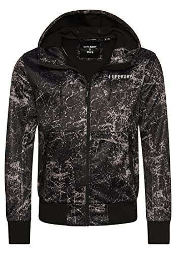 Superdry Mens Code TECH Softshell JKT Jacke, Black AOP, S von Superdry