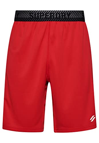 Superdry Mens Core Relaxed Shorts, Varsity Red, Medium von Superdry