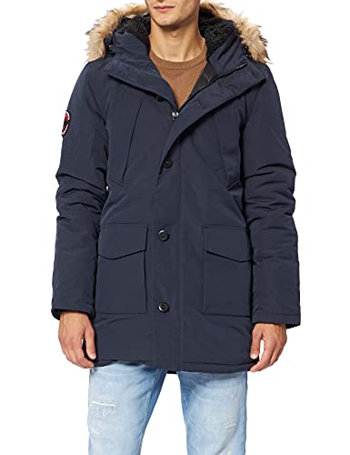 Superdry Mens Everest Parka, Blue, L von Superdry