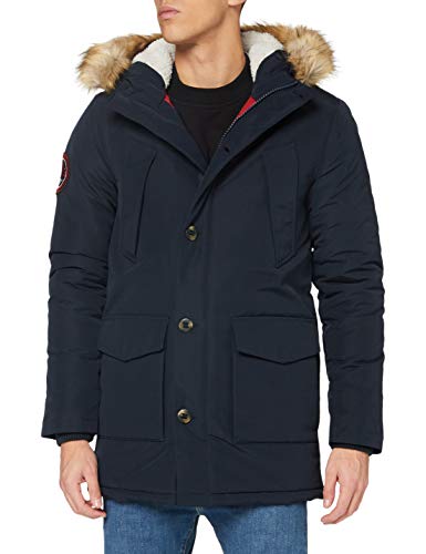 Superdry Mens Everest Parka, Eclipse Navy, XS von Superdry