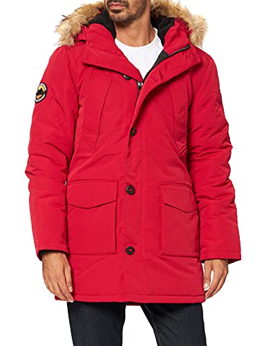 Superdry Mens Everest Parka, Hike Red, L von Superdry