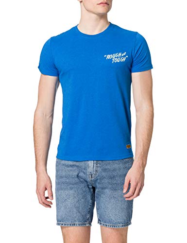 Superdry Mens M1010857A T-Shirt, Blue Bottle Marl, M von Superdry