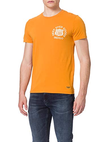 Superdry Mens M1010857A T-Shirt, Toasted Orange, L von Superdry