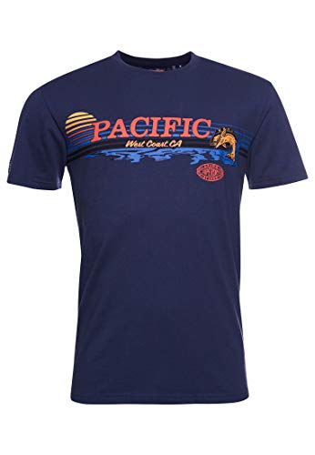 Superdry Mens M1010912A T-Shirt, Atlantic Navy, M von Superdry