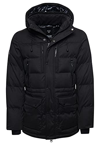 Superdry Mens Microfibre Expedition Parka, Black, X-Large von Superdry