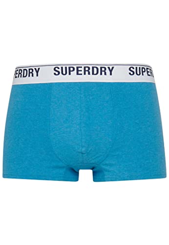 Superdry Mens Multi Double Pack Trunks, Mazarine/Electric, Small von Superdry