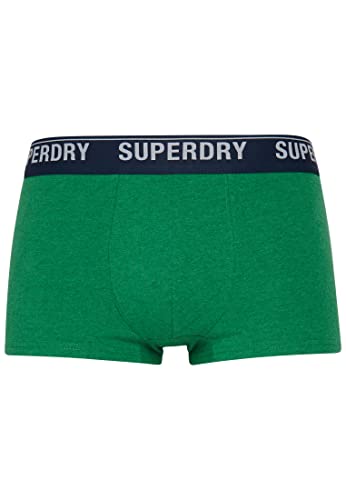 Superdry Mens Multi Double Pack Trunks, Oregon/Bright Green, Large von Superdry