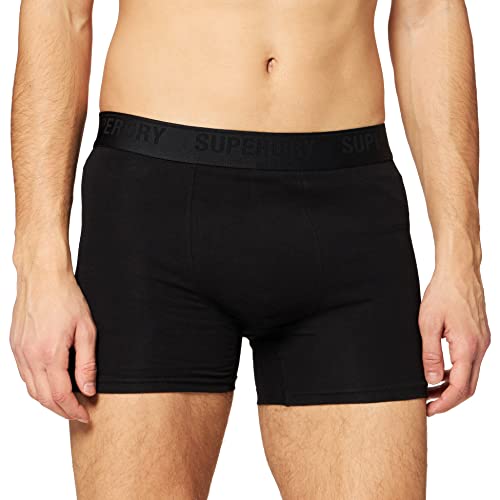 Superdry Mens Multi Triple Pack Boxer Shorts, Black, Small von Superdry