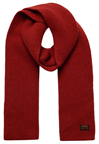 Superdry Mens Radar Scarf, Americana Red, One Size von Superdry