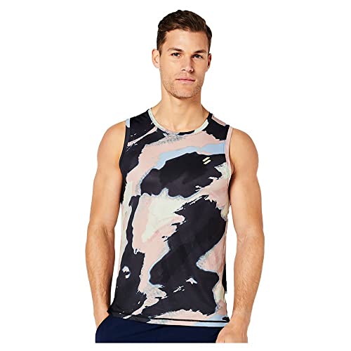 Superdry Mens Run Vest T-Shirt, Abstract CAMO Large, XX von Superdry