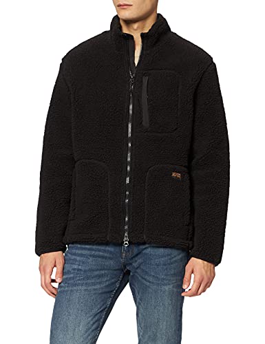 Superdry Mens Sherpa Workwear Jacket, Bison Black, XL von Superdry