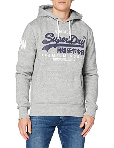 Superdry Mens VL NS Hood Hooded Sweatshirt, Grey Marl, X-Large von Superdry