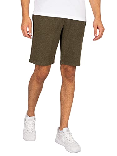 Superdry Mens VLE Jersey Shorts, Olive Marl, Small von Superdry