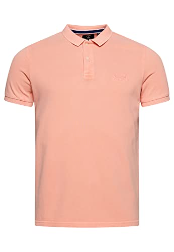 Superdry Mens Vint Destroy Polo Polohemd, Antique Peach, 3X-Large von Superdry