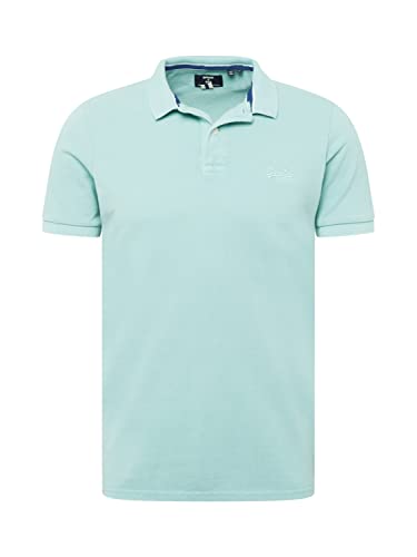 Superdry Mens Vint Destroy Polo Polohemd, Fresh Mint, Small von Superdry