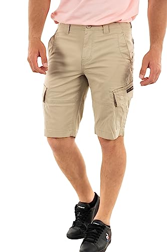 Superdry Mens Vintage CORE Cargo Short Cargos, Stone Wash, 28 von Superdry