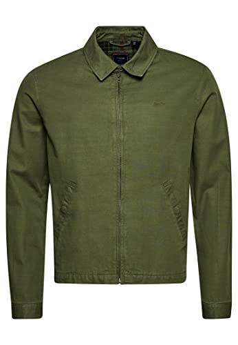 Superdry Mens Vintage Classic Harrington Jacke, Olive Khaki, XL von Superdry