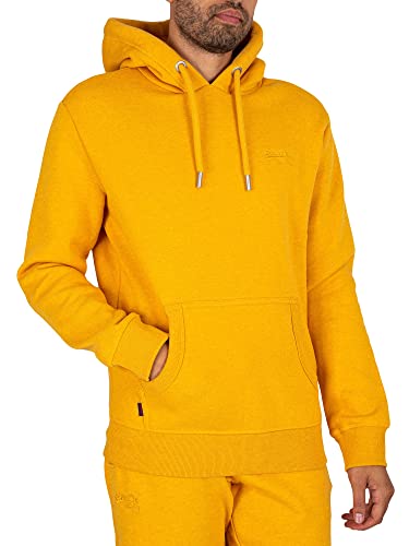 Superdry Mens Vintage Logo EMB Hood Kapuzenpullover, Turmeric Marl, Large von Superdry