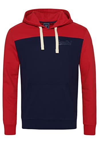 Superdry Mens Vintage VL College Hood UB Kapuzenpullover, Rich Navy, XL von Superdry