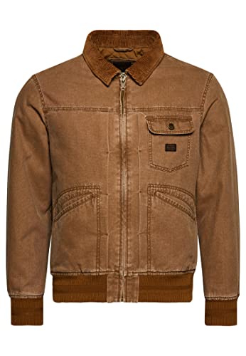 Superdry Mens Vintage Worker Bomber Jacket Jacke, Denim Co Tobacco, L von Superdry