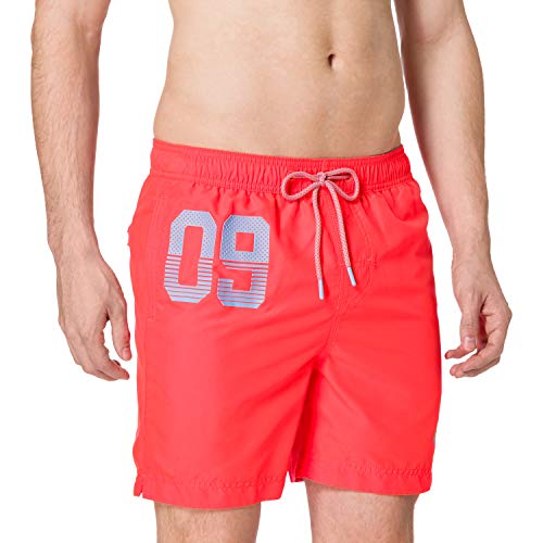 Superdry Mens Waterpolo Swim Board Shorts, Havana Orange, S von Superdry