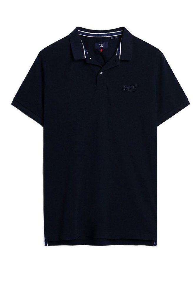 Superdry Poloshirt Superdry Herren Polo CLASSIC PIQUE POLO Eclipse Navy Blau von Superdry