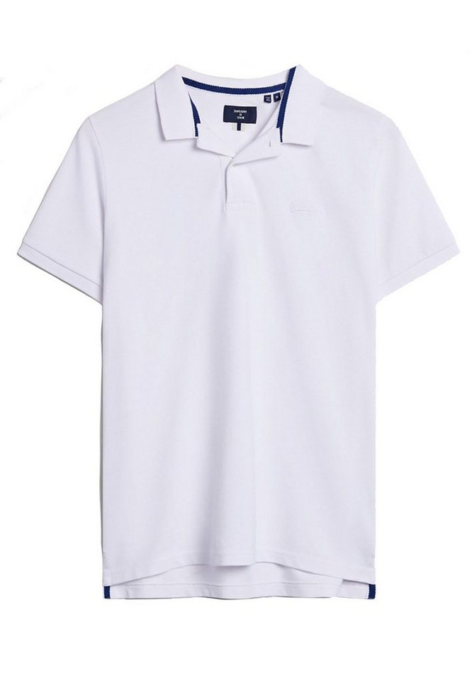 Superdry Poloshirt Superdry Herren Polo CLASSIC PIQUE POLO Optic Weiß von Superdry