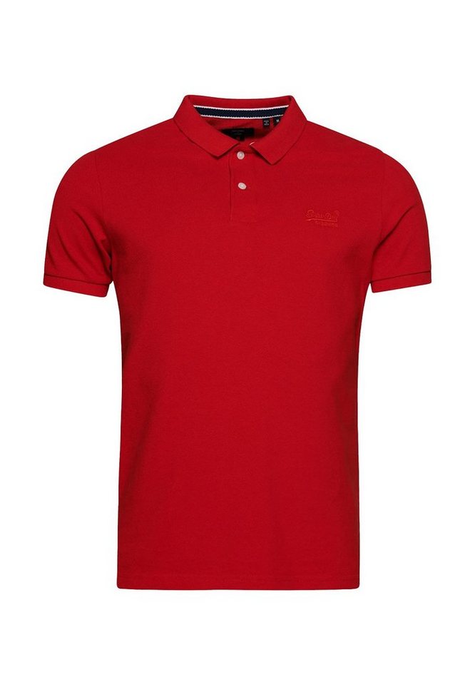 Superdry Poloshirt Superdry Herren Polo VINT DESTROY POLO Varsity Red Rot von Superdry