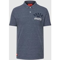 Superdry Poloshirt mit Label-Stitching Modell 'VINTAGE SUPERSTATE' in Marine Melange, Größe L von Superdry