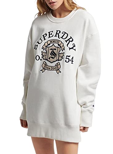 Superdry Pride in Craft Sweatkleid, Winter White, Small von Superdry