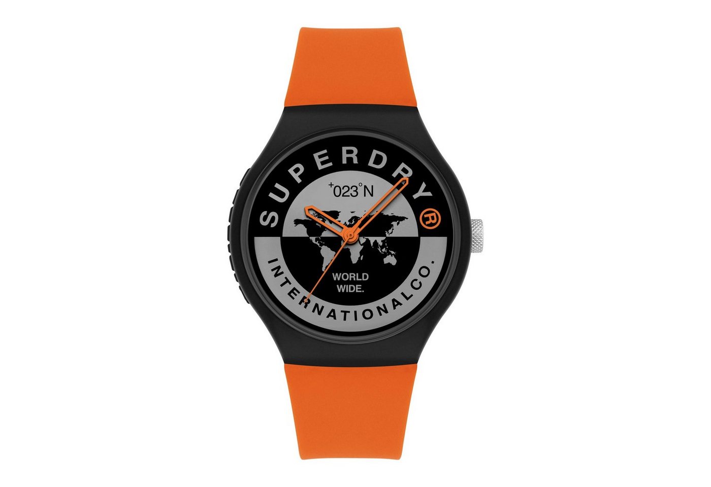 Superdry Quarzuhr, Superdry Herren Analoger Quarz Uhr mit Silicone Armband SYG279BO von Superdry