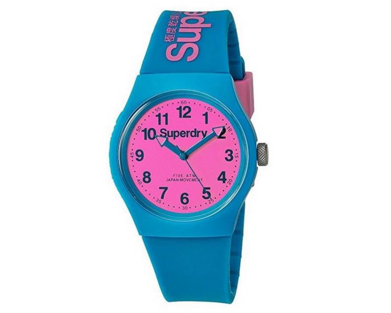 Superdry Quarzuhr Superdry SYG164AUP Analog Quarz mit Silikonarmband, Superdry Urban von Superdry