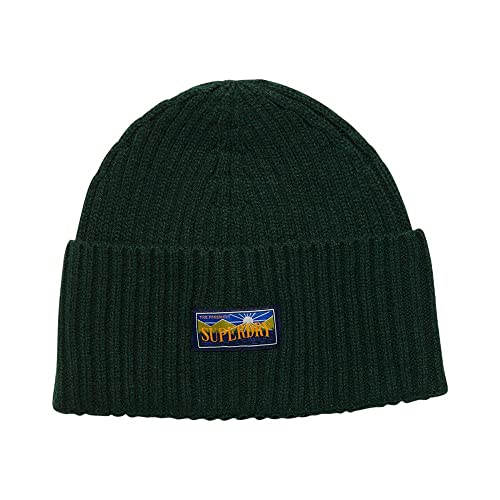 Superdry Damen Vintage Radar 2.0 Beanie Baskenmütze, Esmalte Verde, Einheitsgröße von Superdry