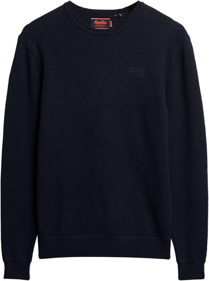 Superdry Rundhalspullover ESSENTIAL SLIM FIT CREW JUMPER von Superdry