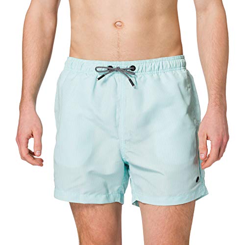 Superdry SD Studios Swim Short Boardshorts, Aruba Aqua Stripe, 2XL Herren von Superdry