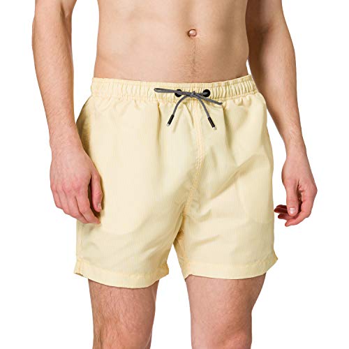 Superdry SD Studios Swim Short Boardshorts, Yellow Pigment Striped, Herren XL von Superdry