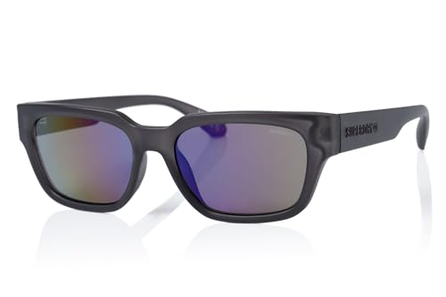 Superdry SDS 5004 Mens Sunglasses 108 Matte Grey/Oil Slick Mirror von Superdry