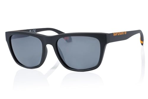 Superdry SDS 5009 Men's Sunglasses 104P Black Orange/Silver Mirror von Superdry