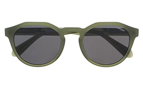 Superdry SDS 5012 Unisex Sunglasses 107 Green Crystal/Solid Smoke von Superdry