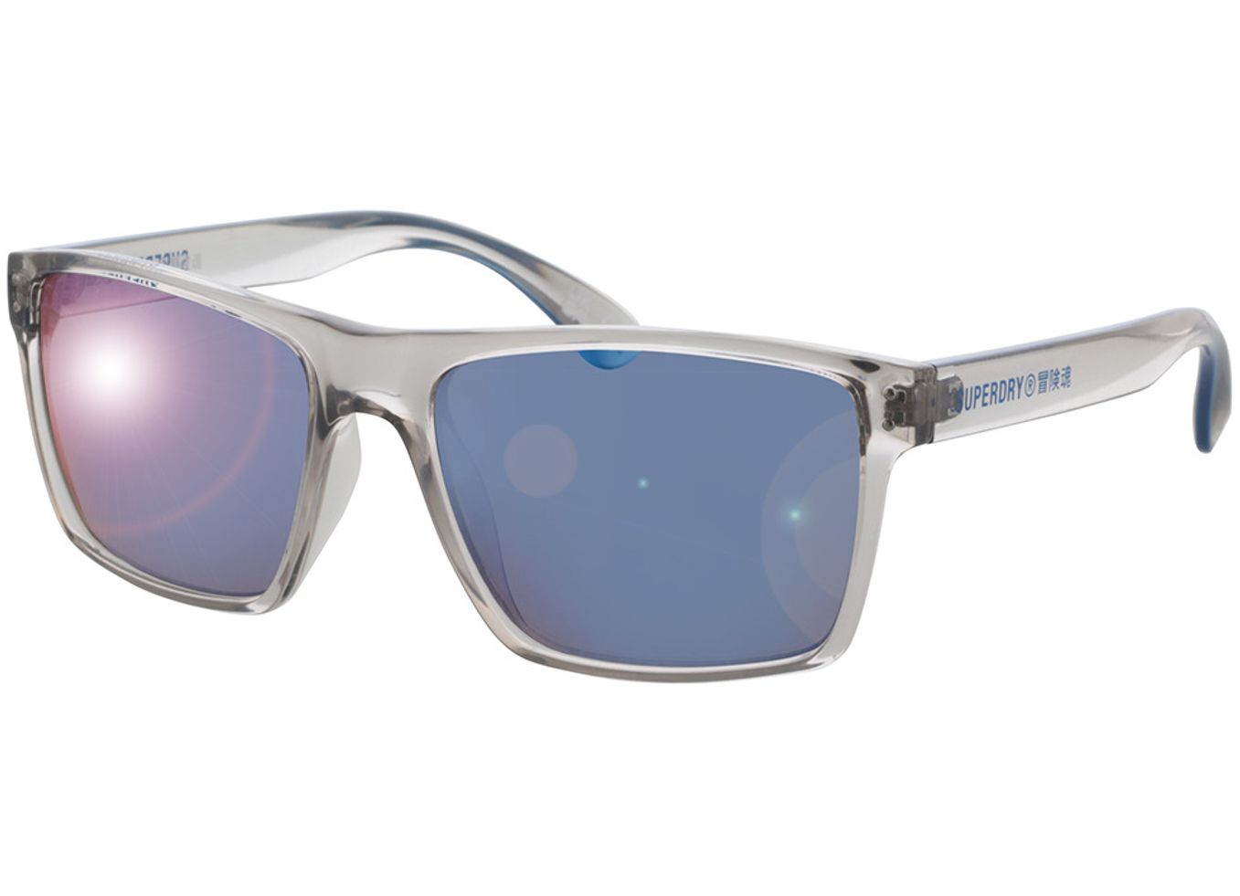 Superdry SDS Kobe 153 56-17 Sonnenbrille ohne Sehstärke, Herren, Vollrand, Eckig von Superdry