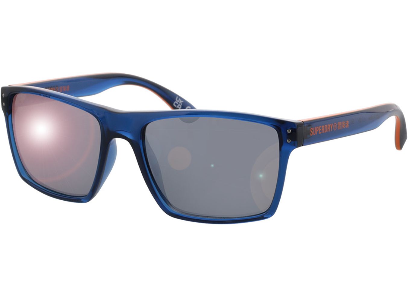 Superdry SDS Kobe 185 56-17 Sonnenbrille ohne Sehstärke, Herren, Vollrand, Eckig von Superdry