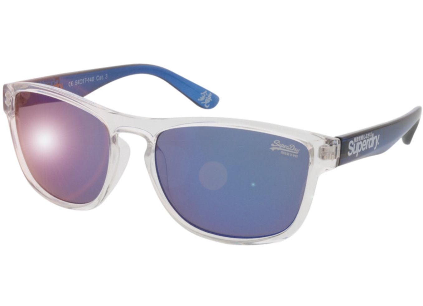 Superdry SDS Rockstar 175 54-17 Sonnenbrille mit Sehstärke erhältlich, Damen/Herren, Vollrand, Eckig von Superdry