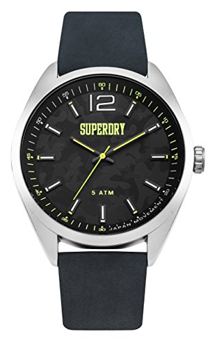 Superdry Herren Analog Quarz Uhr mit Leder Armband SYG209B von Superdry